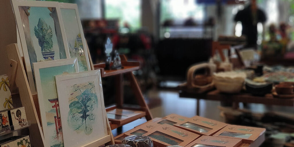 Lunari Watercolor Painting Display at GWK Bali