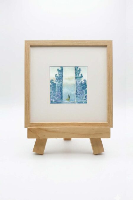 Pura Gunung Lempuyang, Bali, Watercolor Artwork