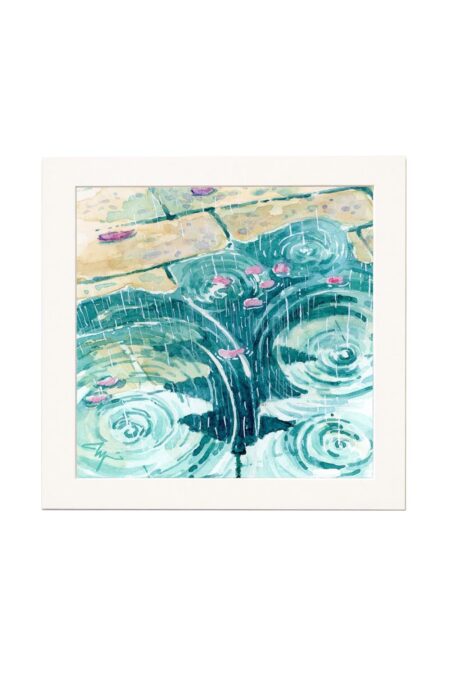 Rain in Kyoto, Japan, Watercolor, Artwork