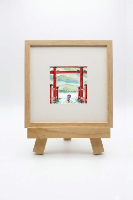 Sayonara Hakone, Japa, Watercolor Artwork