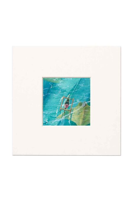 Tale From Manta Bay, Nusa Penida Bali, Watercolor Fine Art Print
